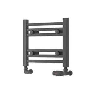 Eastbrook Biava Hidden Vent 360 x 400 Straight Matt Anthracite Towel Rail
