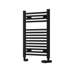 Eastbrook Biava Hidden Vent 688 x 450 Straight Matt Black Towel Rail