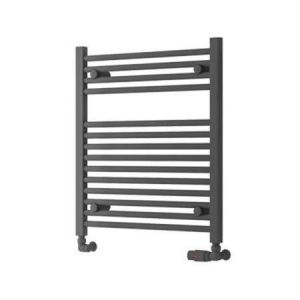 Eastbrook Biava Hidden Vent 688 x 600 Straight Matt Anthracite Towel Rail