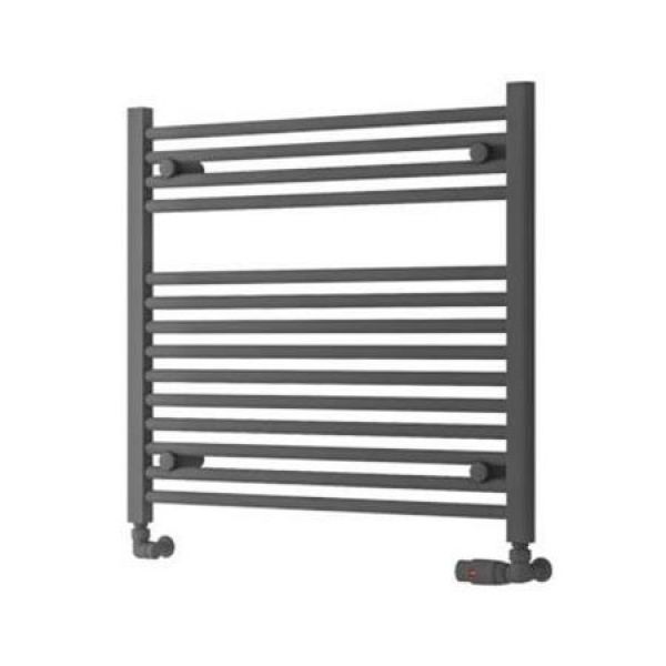 Eastbrook Biava Hidden Vent 688 x 750 Straight Matt Anthracite Towel Rail