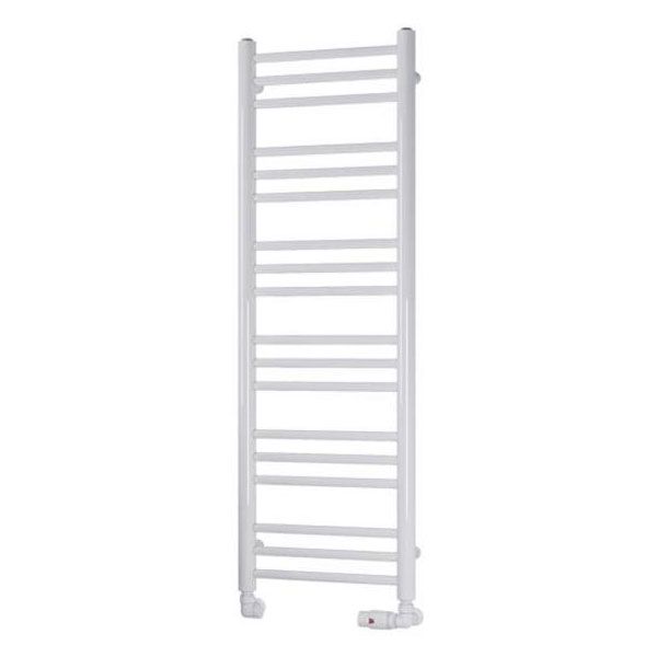 Eastbrook Biava 1200 x 400 Round WHITE Towel Rail