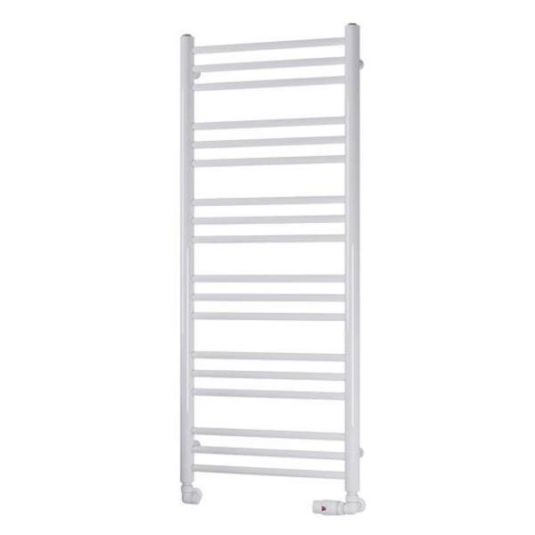 Eastbrook Biava 1200 x 500 Round WHITE Towel Rail