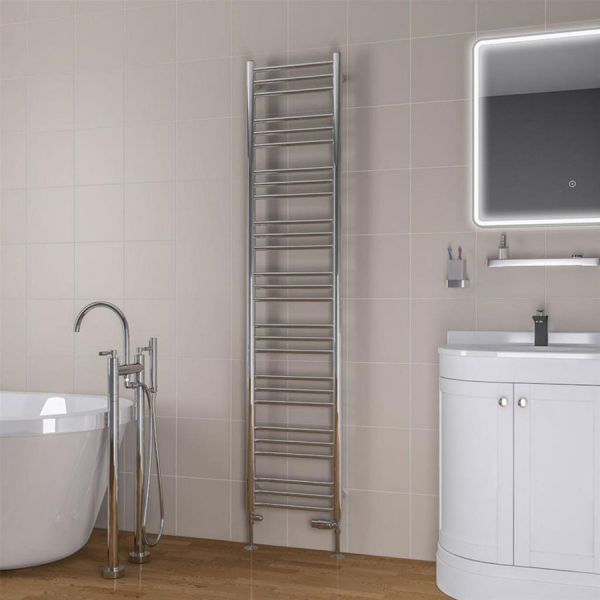 Eastbrook Biava 1800 x 400 Round Chrome Towel Rail #2