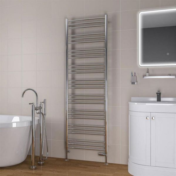 Eastbrook Biava 1800 x 600 Round Chrome Towel Rail #2