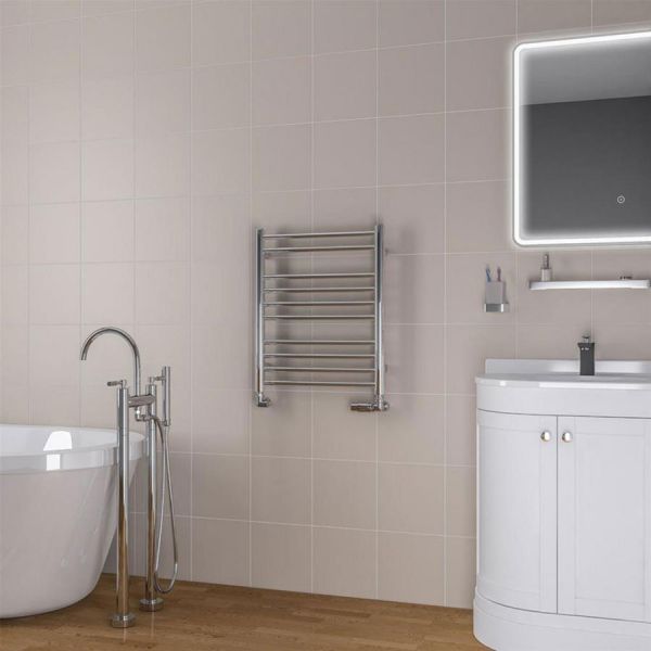 Eastbrook Biava 600 x 500 Round Chrome Towel Rail #2
