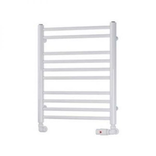 Eastbrook Biava 600 x 500 Round WHITE Towel Rail