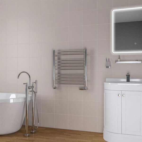 Eastbrook Biava 600 x 600 Round Chrome Towel Rail #2