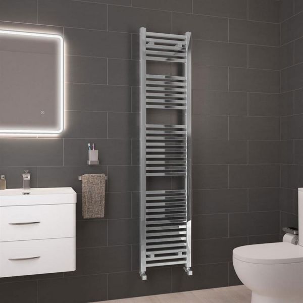 Eastbrook Biava 1800 x 400 Square Chrome Towel Rail #2