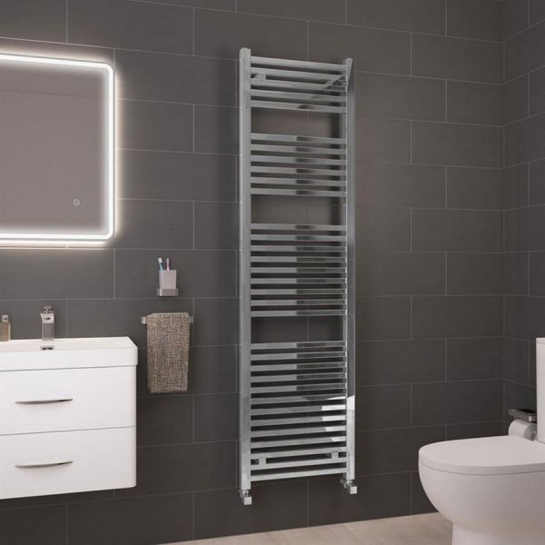 Eastbrook Biava 1800 x 500 Square Chrome Towel Rail #2