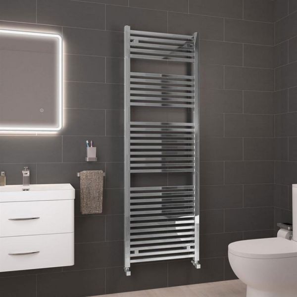 Eastbrook Biava 1800 x 600 Square Chrome Towel Rail #2