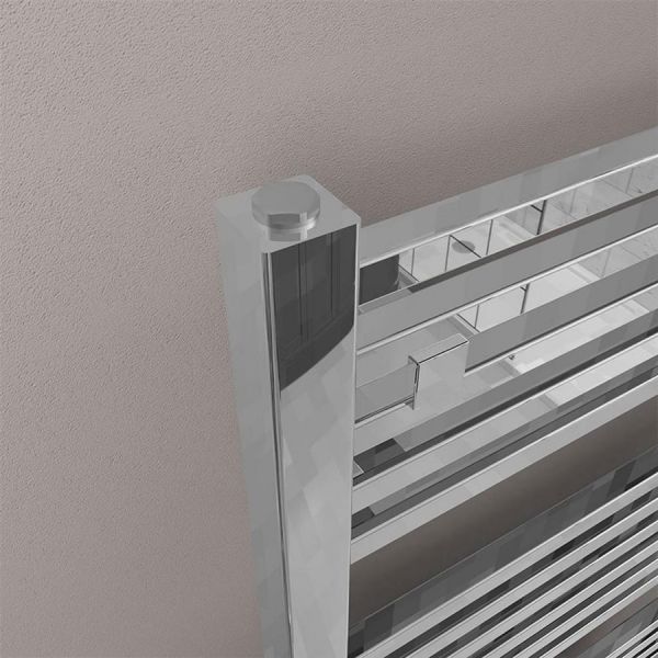 Eastbrook Biava 600 x 500 Square Chrome Towel Rail #3