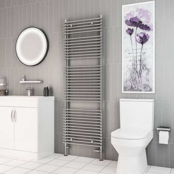 Eastbrook Biava 1800 x 600 Tube on Tube Chrome Towel Rail #2