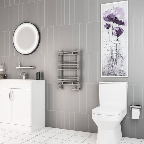 Eastbrook Biava 600 x 400 Tube on Tube Chrome Towel Rail #2