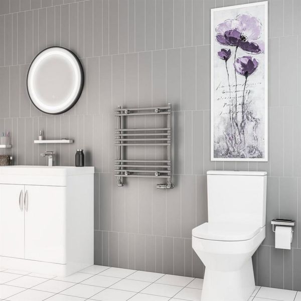 Eastbrook Biava 600 x 500 Tube on Tube Chrome Towel Rail #2