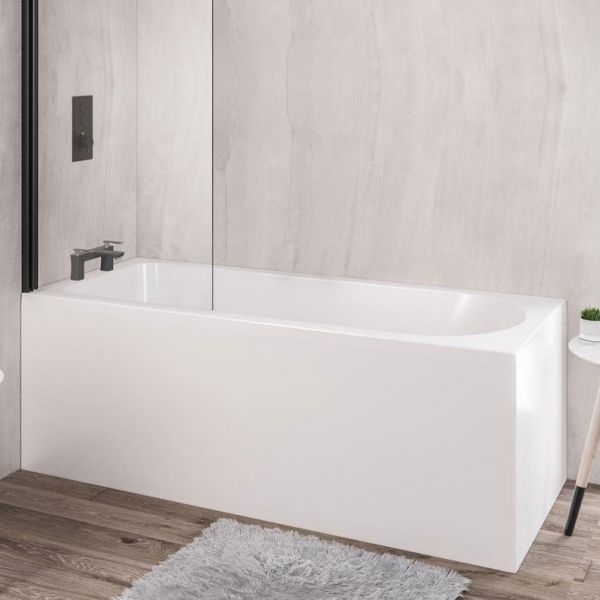 Eastbrook Beauforte Reinforced Biscay 1800 x 800 Left Handed Single Ended Shower Bath #2