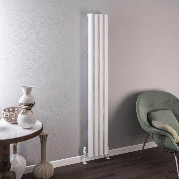 Eastbrook Burford 1800 x 275 Matt White Aluminium Designer Radiator #2