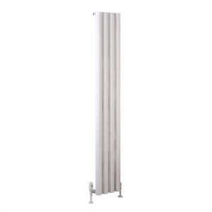 Eastbrook Burford 1800 x 275 Matt White Aluminium Designer Radiator
