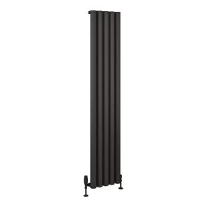 Eastbrook Burford 1800 x 345 Matt Anthracite Aluminium Designer Radiator