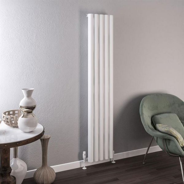 Eastbrook Burford 1800 x 345 Matt White Aluminium Designer Radiator #2
