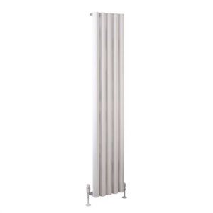 Eastbrook Burford 1800 x 345 Matt White Aluminium Designer Radiator