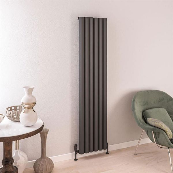 Eastbrook Burford 1800 x 415 Matt Anthracite Aluminium Designer Radiator #2