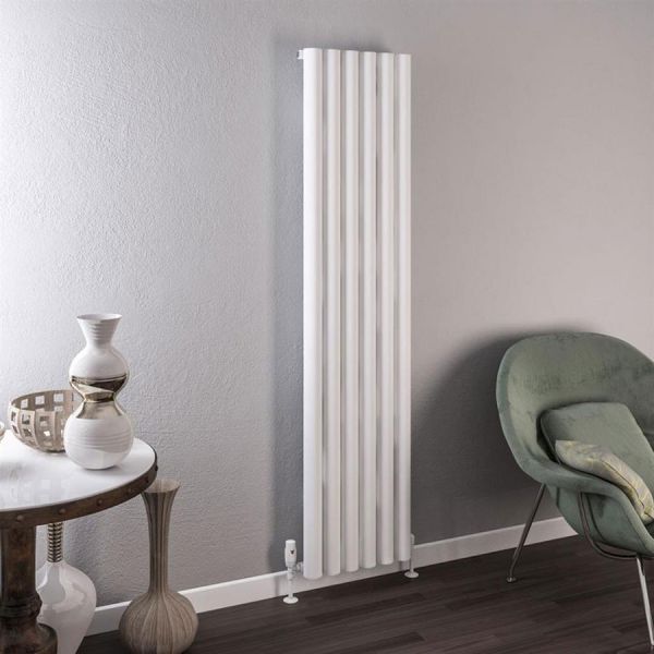 Eastbrook Burford 1800 x 415 Matt White Aluminium Designer Radiator #2