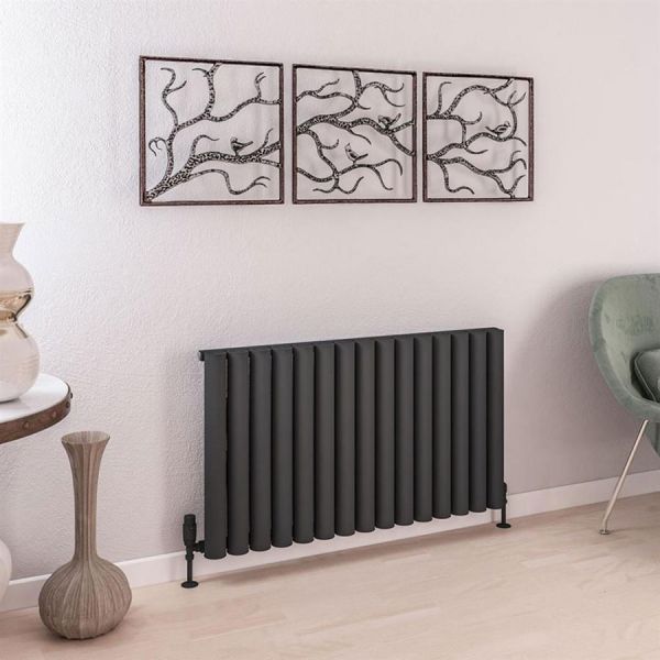 Eastbrook Burford 600 x 1045 Matt Anthracite Aluminium Designer Radiator #2