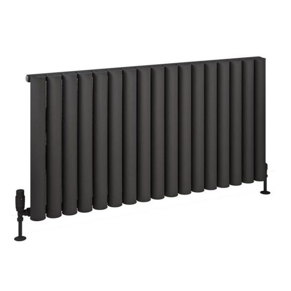 Eastbrook Burford 600 x 1185 Matt Anthracite Aluminium Designer Radiator