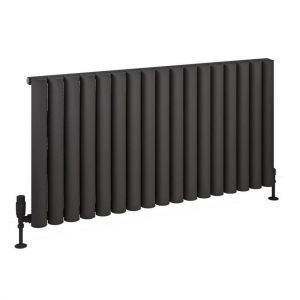 Eastbrook Burford 600 x 1185 Matt Anthracite Aluminium Designer Radiator