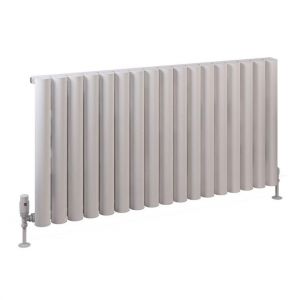 Eastbrook Burford 600 x 1185 Matt White Aluminium Designer Radiator