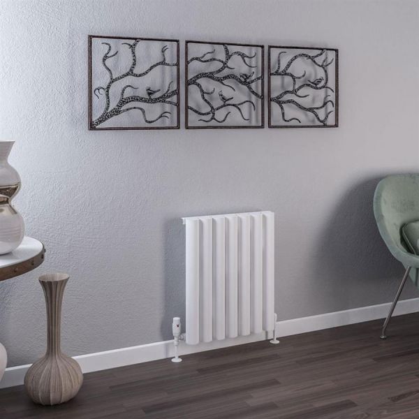 Eastbrook Burford 600 x 485 Matt White Aluminium Designer Radiator #2