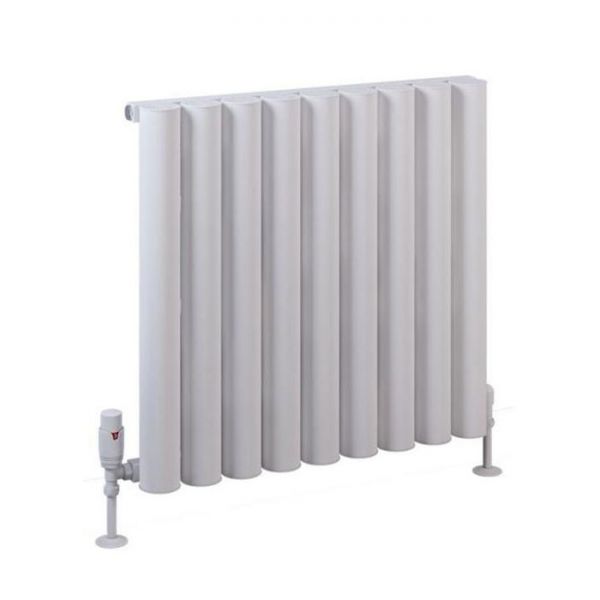 Eastbrook Burford 600 x 625 Matt White Aluminium Designer Radiator
