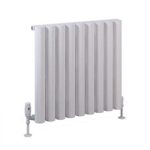 Eastbrook Burford 600 x 625 Matt White Aluminium Designer Radiator