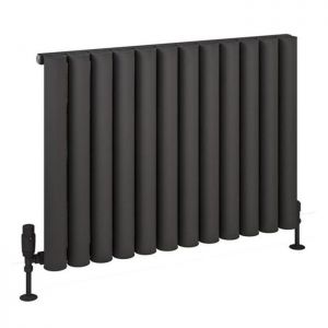 Eastbrook Burford 600 x 835 Matt Anthracite Aluminium Designer Radiator