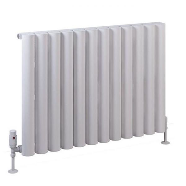 Eastbrook Burford 600 x 835 Matt White Aluminium Designer Radiator