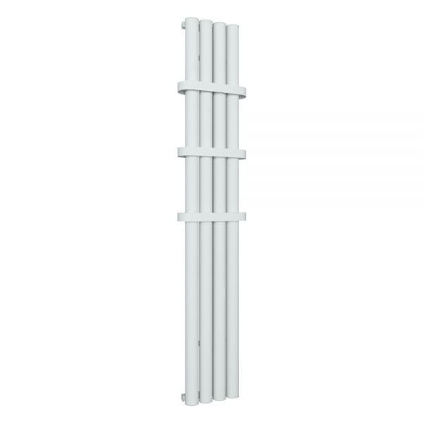 Eastbrook Burford 1800 x 415 Vertical Matt White Designer Aluminium Radiator