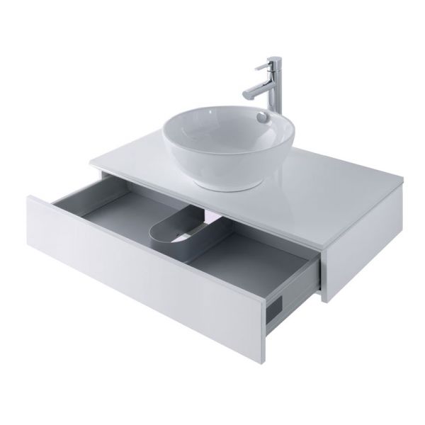 Eastbrook Castilla 500 White Wall Hung Drawer Unit