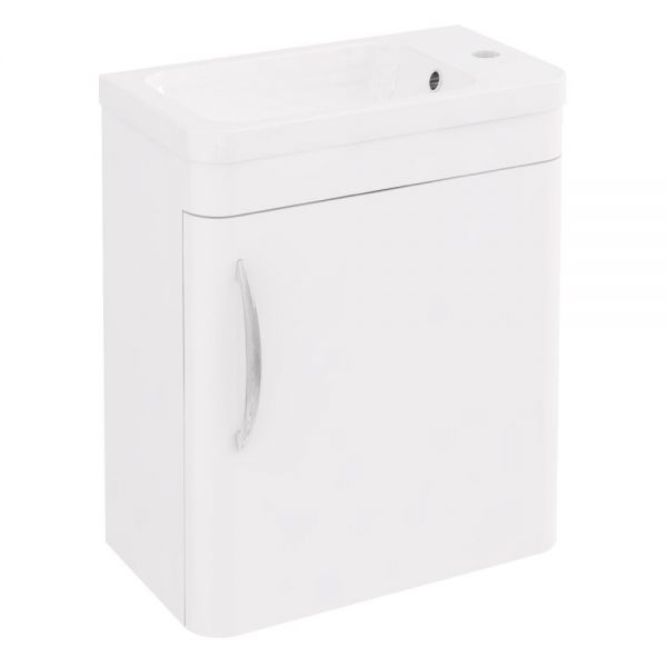 Eastbrook Cavone Cloakroom 400 White Wall Hung Vanity Unit
