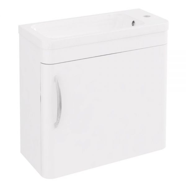 Eastbrook Cavone Cloakroom 500 White Wall Hung Vanity Unit