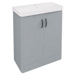 Eastbrook Cavone II 700 Grey Floor Standing 2 Door Vanity Unit