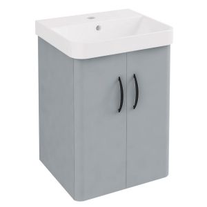 Eastbrook Cavone II 400 Grey Wall Hung 2 Door Vanity Unit