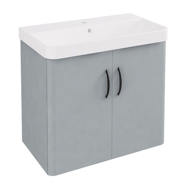 Eastbrook Cavone II 600 Grey Wall Hung 2 Door Vanity Unit