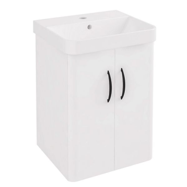 Eastbrook Cavone II 400 White Wall Hung 2 Door Vanity Unit