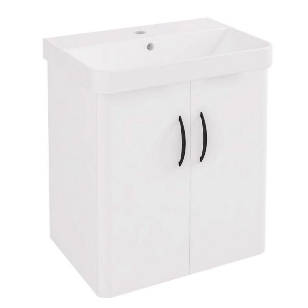 Eastbrook Cavone II 500 White Wall Hung 2 Door Vanity Unit