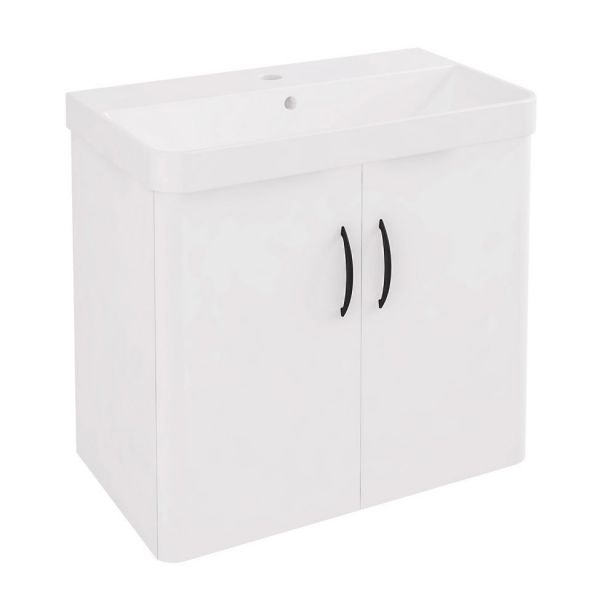 Eastbrook Cavone II 600 White Wall Hung 2 Door Vanity Unit