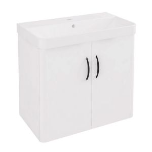 Eastbrook Cavone II 600 White Wall Hung 2 Door Vanity Unit