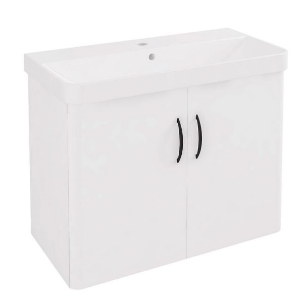 Eastbrook Cavone II 700 White Wall Hung 2 Door Vanity Unit