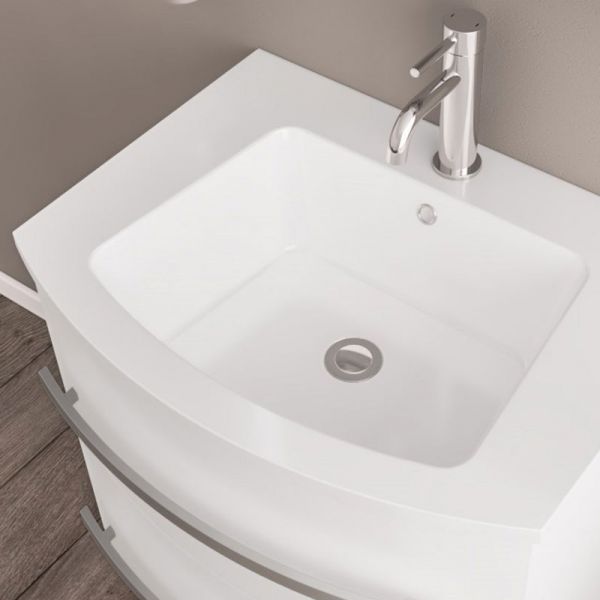 Eastbrook Centa 600 White Wall Hung Vanity Unit #2