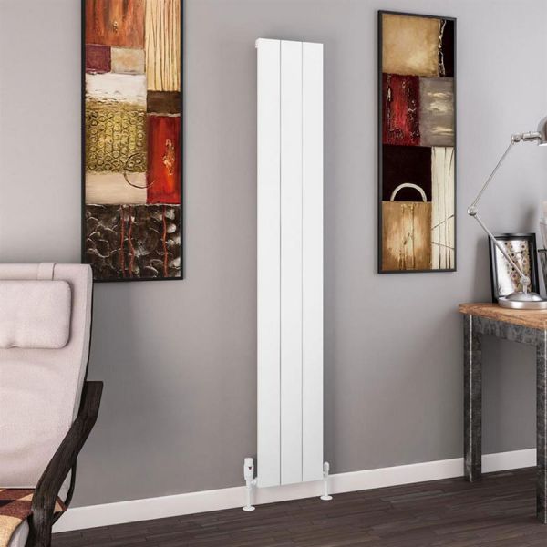Eastbrook Charlton 1800 x 280 Matt White Aluminium Designer Radiator #2