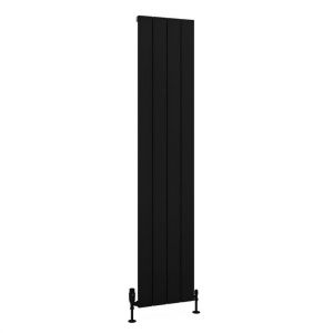 Eastbrook Charlton 1800 x 375 Matt Black Aluminium Designer Radiator